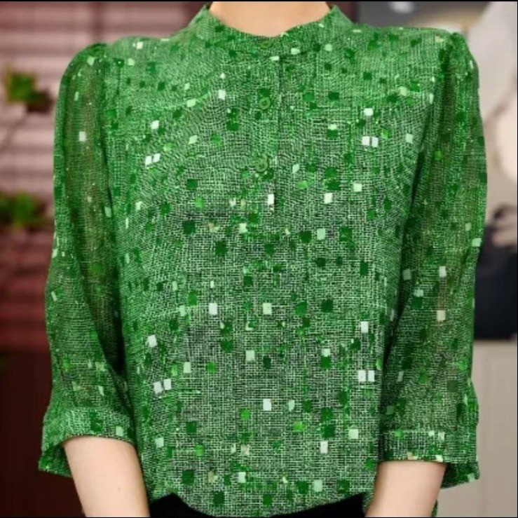 Mẹ trung niên quần áo thời trang mới mùa hè in hình thoải mái cho nữ