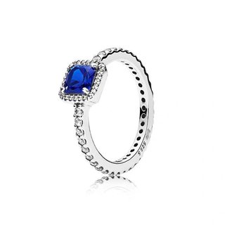 Nhẫn Zirconia Vuông Bạc S925 Lấp Lánh - Thời Trang Và Phù Hợp Làm Nhẫn Đôi