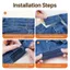 GILL Có Thể Điều Chỉnh Thắt Lưng Co Giãn Mở Rộng, Polyester Không Khóa Thắt Lưng Đàn Hồi Vô Hình, Không Dấu Vết Độ Đàn Hồi Cao DIY Dụng Cụ May Dây Đeo Co Giãn Nối Dài Cho Nam Nữ