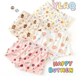 Bé Gái Hoạt Hình Dễ Thương In Quần Lót Trẻ Em Mềm Mại Thoáng Khí Quần Đùi Boxer Mặc Hàng Ngày Cho Bé Gái