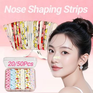 FASHIONEXPRESS 20 / 50 Miếng dán giảm béo cánh mũi, Nâng cầu 16D Hỗ trợ trí nhớ Dải định hình mũi, Nhiều mẫu khác nhau Nẹp mũi tự định hình thoáng khí