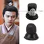DELMER Phong Cách Cổ Đại Vương Miện Tóc, Phong Cách Hanfu Kẹp Tóc Hanfu Tóc Giả Dành Cho Nam, Phụ Kiện Tóc Cosplay Tóc Cổ Mũ Đạo Cụ Ảnh Tóc Giả Bun