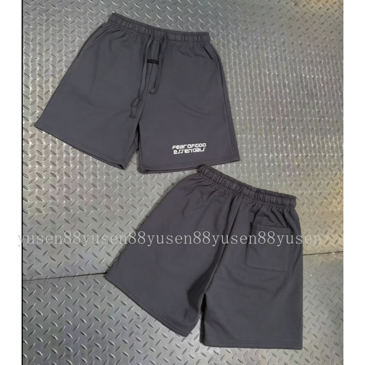 Chất Lượng Cao ESSENTIALS Đôi Dòng FOG lồi lõm In Chữ Quần Nam Nữ Rời Năm Điểm Quần Short