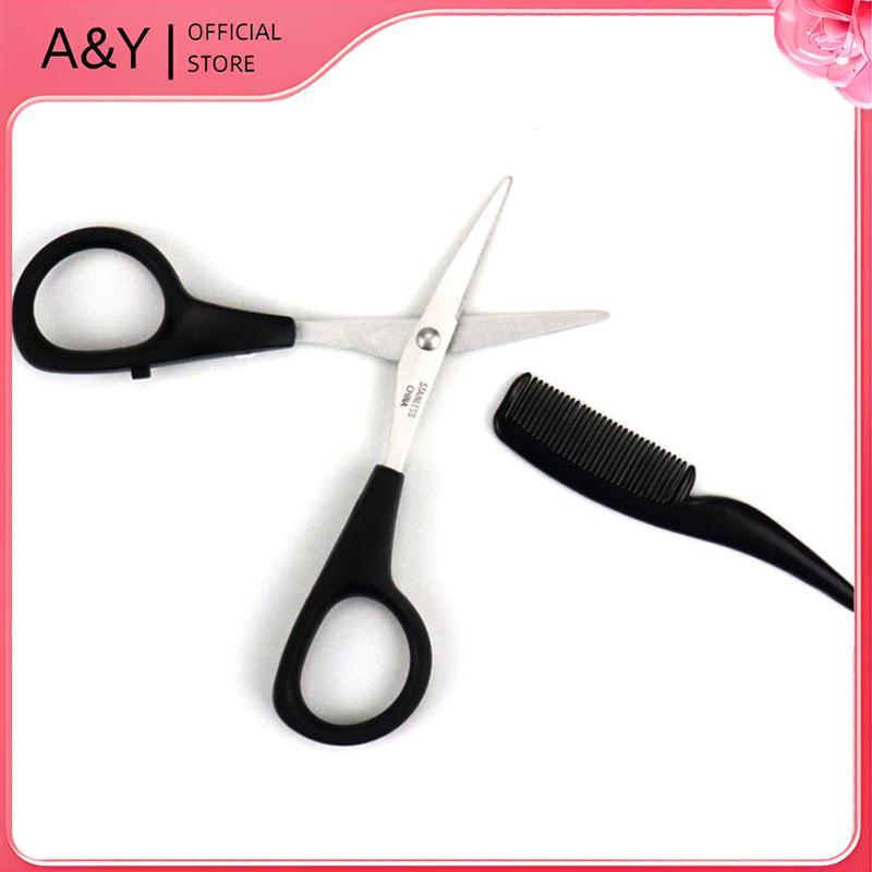 A & Y Nam Râu ria mép Mũi Kéo Tai Cắt Bộ Kéo Râu Mini Gia Đình.