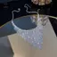 Dây chuyền choker pha lê sáng bóng, phụ kiện trang sức sang trọng cho dạ hội