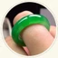 Ice Quartz Rock Full Green Ring, Nhẫn Phong Cách Dân Tộc Sang Trọng