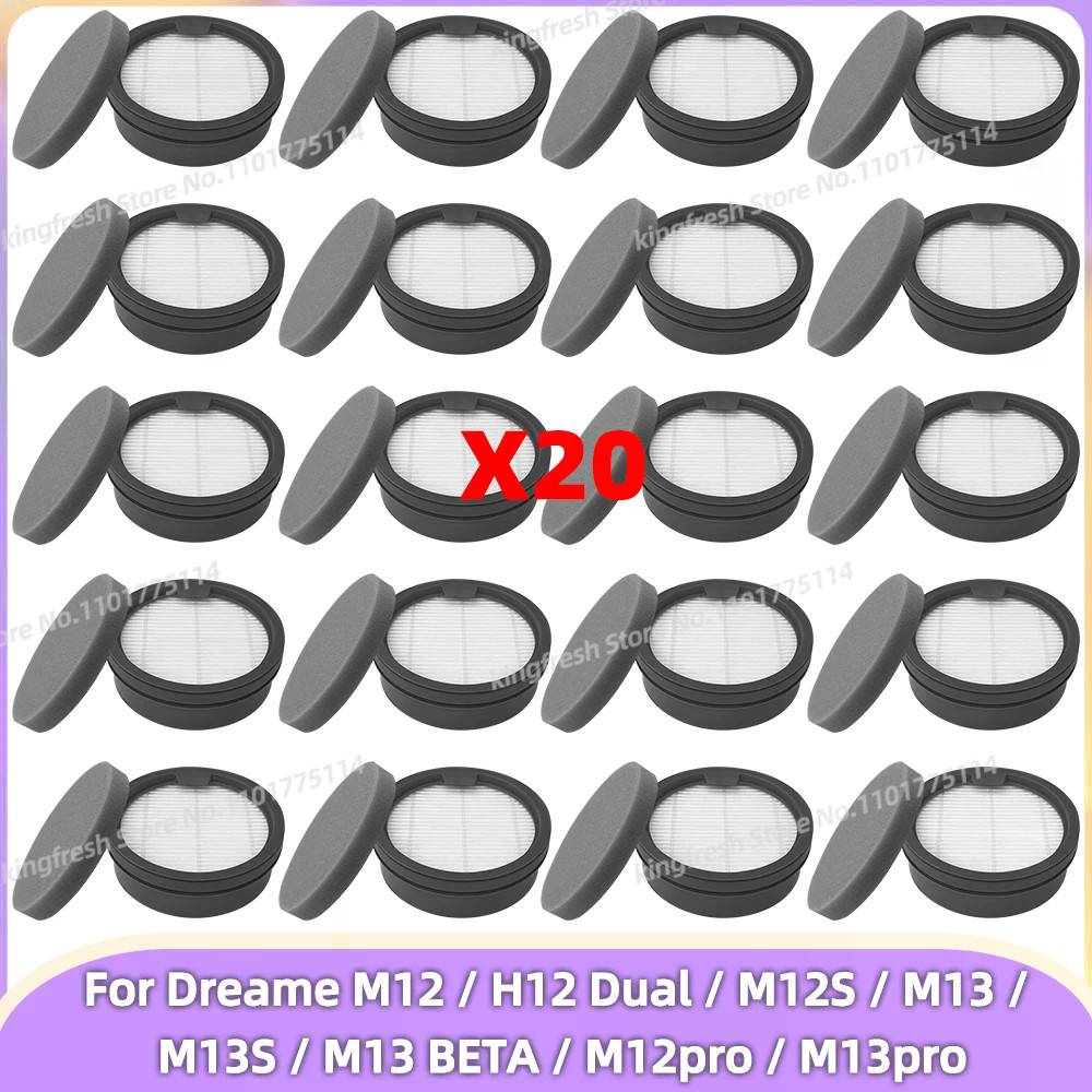 Tương thích cho Dreame M12 / H12 Dual / M12S / M13 / M13S / M13 BETA / M12pro / M13pro Thay thế bộ lọc bộ phận chân không