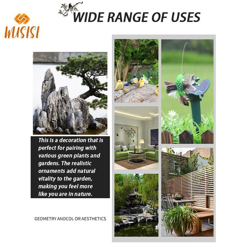 [WUSISI] 1 Con Chim Nhân Tạo Dễ Thương Xốp Giả Động Vật Mô Phỏng Lông Chim Đồ trang trí Tit DIY Thủ Công Trang Trí Sân Vườn Nhà MỚI