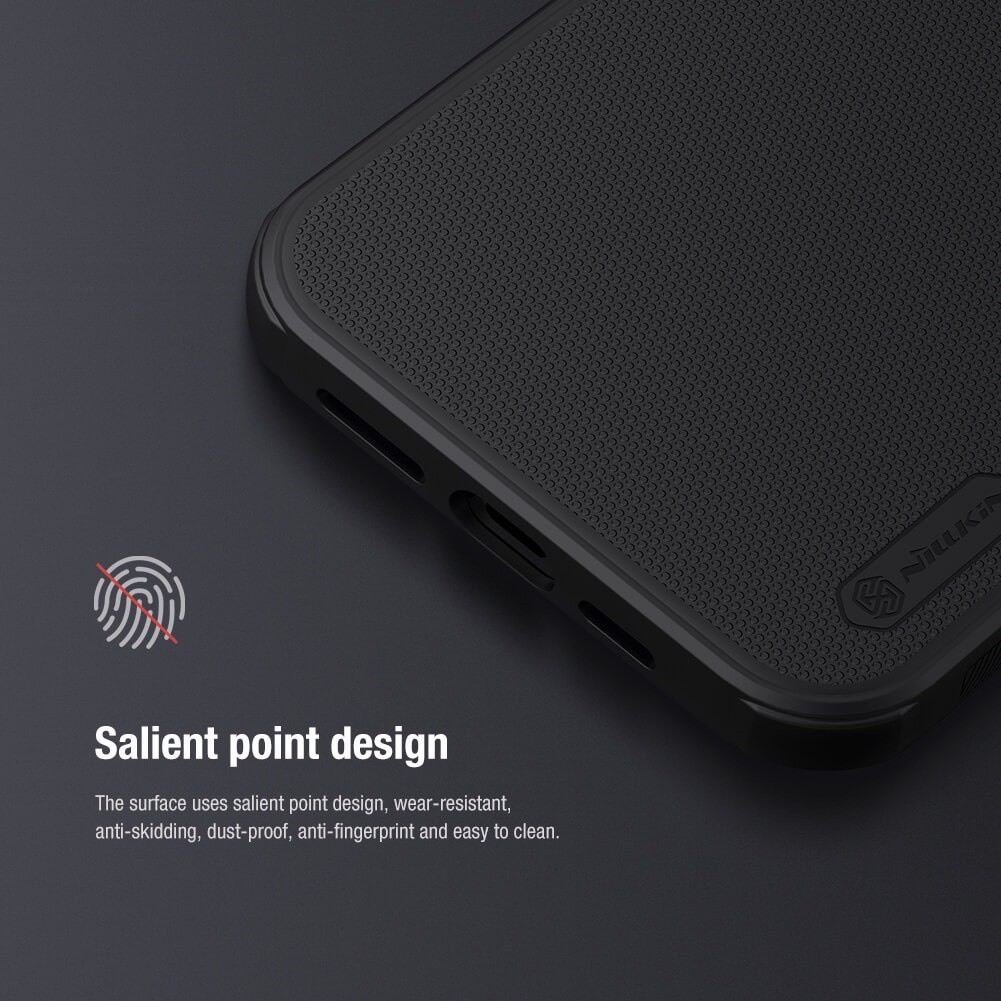 [Chính Hãng] Ốp Lưng Nillkin Super Frosted Shield Pro Cho iPhone 15/16/17 ProMax - Lưng Cứng Nhám Viền Dẻo Chống Bám Vân