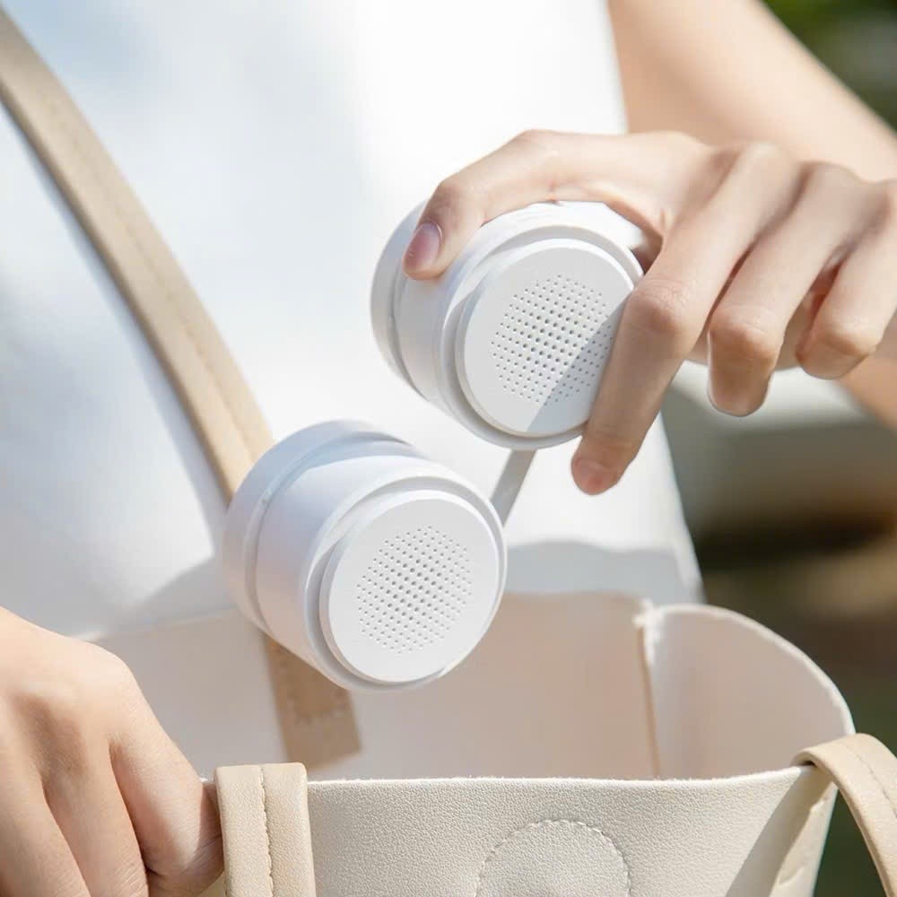 [Chính Hãng] Quạt Đeo Cổ Không Cánh WiWU Twins Wi-FS014 - Uốn Dẻo Linh Hoạt, Động Cơ Turbo 3 Cấp Độ Gió Siêu Êm