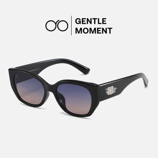 Kính râm gọng vuông GENTLE MOMENT chống tia UV kính mắt mèo chống nắng thời trang nam nữ phong cách GMT398