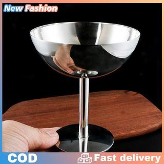 2023 New thép không gỉ Cốc Cốc Cốc kem tráng miệng salad bát trái cây tấm Snack Món ăn KTV thanh Nguồn cung cấp