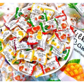 [GÓI 300Gr] Kẹo dẻo Thái Lan vỏ sữa mềm nhân trái cây Milk Soft Candy