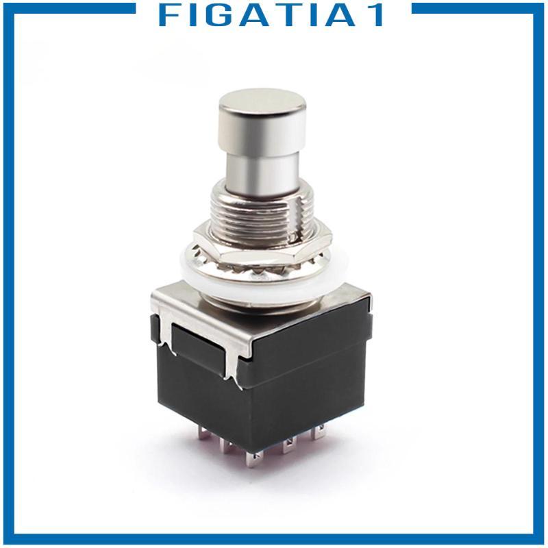 Bàn Đạp Đa Tác Dụng 3PDT 9pin Footswitch Cho Guitar Stompbox DIY Kit Phụ Kiện Nhỏ Gọn