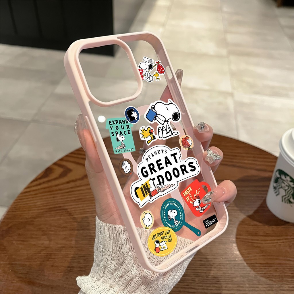 ốp lưng iphone Móc khóa Snoopy chống rơi nam châm Cho Iphone 17 14 15 16 7 xs xr 13 11 12 Pro Max Plus