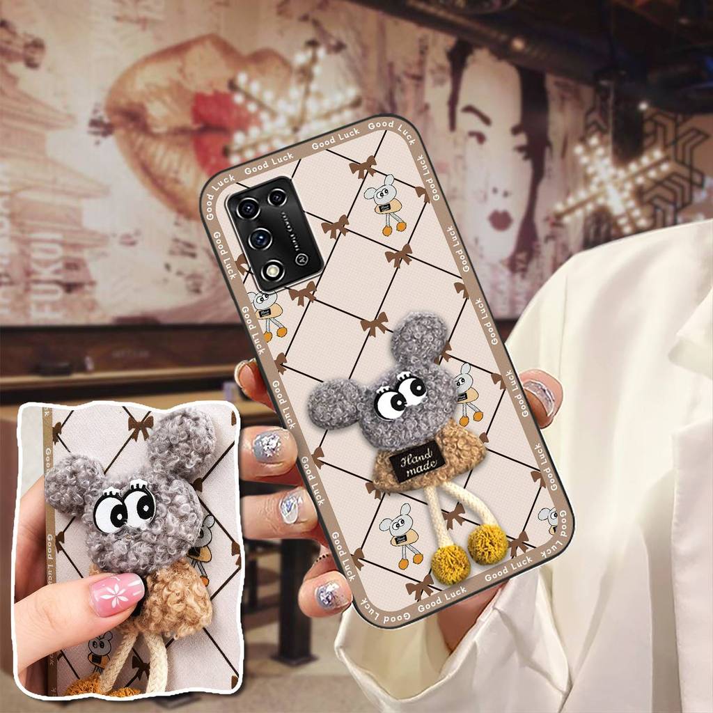 Ốp Mềm Thêu Ốp lưng ZTE Libero 5G ii / A103ZT Sang Trọng 3D Silicone TPU Chống Sốc Bền Chống Bụi Túi Điện Thoại Ốp Lưng Hoạt Hình Chống Thấm Nước Bọc Toàn Bộ ba Chiều