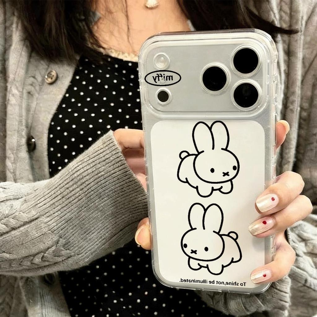 Dòng Miffy cho 16 trường hợp iPhone 17Air Space Case 14/13/11Pro