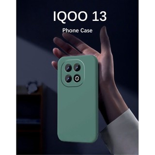 [Phong cách mới] Dành cho vỏ IQOO 13 Vỏ silicon chống rơi Full Case Vỏ điện thoại màu trơn cổ điển