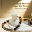 Vòng tay đính cườm mắt hổ Unisex Hematite - Miếng đệm bạc thủ công Hợp thời trang OL - Mặc hàng ngày