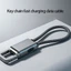 Cáp USB C bện độ bền Dây sạc tốc độ nhanh 60W có dây treo