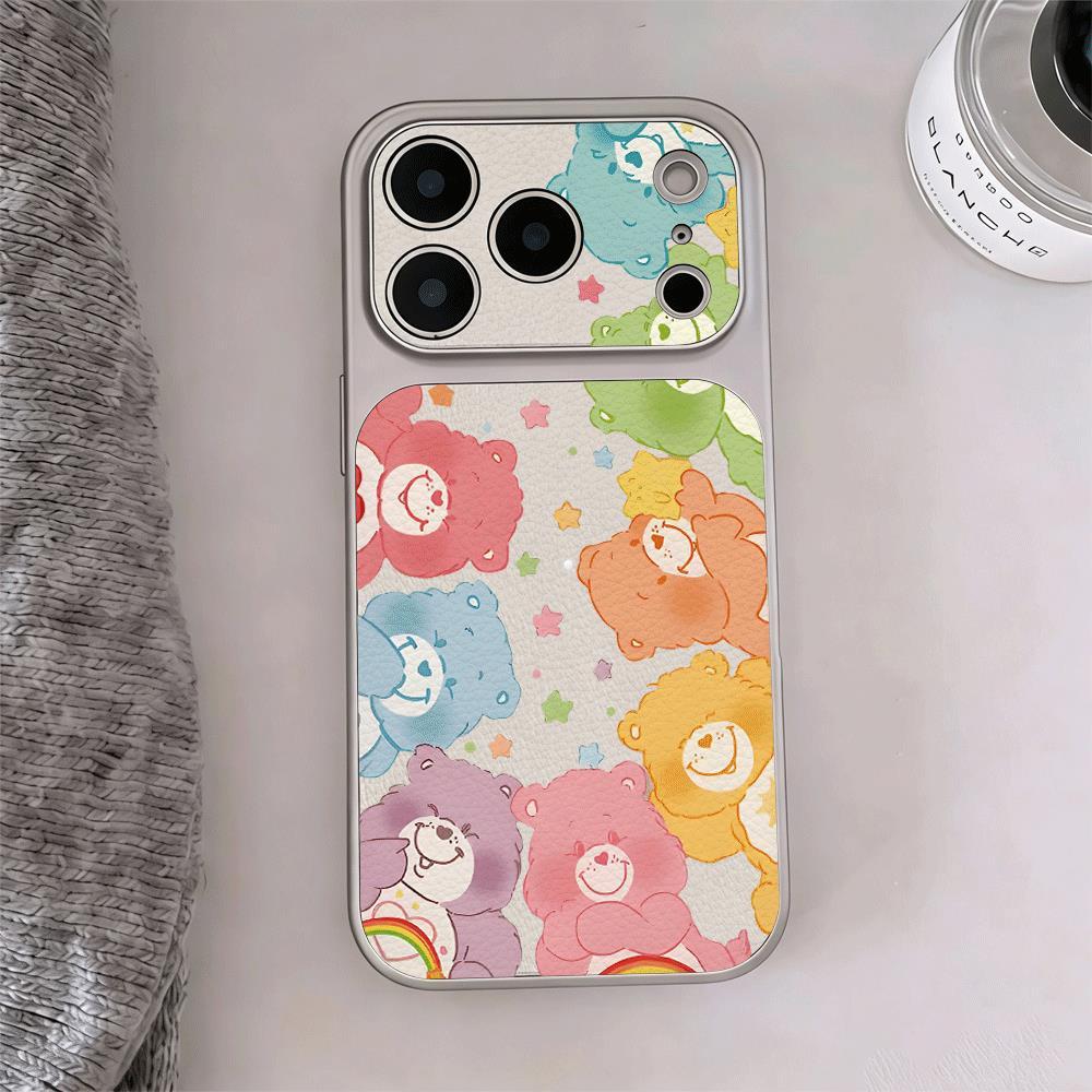 Màu gấu đầy đủ phù hợp cho 14/13Pro giây biến 17 trường hợp iPhone 17Air chống ngã