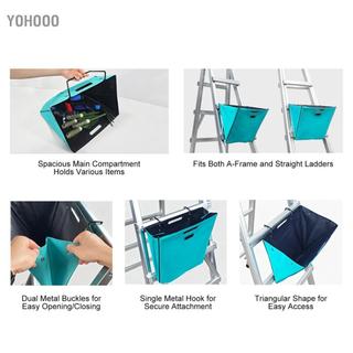 Yohooo Túi đựng dụng cụ thang 16 inch bằng vải Oxford hạng nặng, thiết kế để lấy thang thẳng dễ dàng
