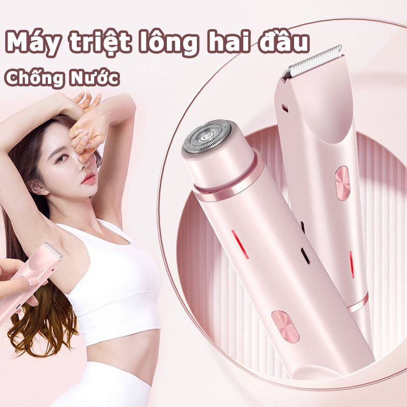 Máy triệt lông đa năng, thiết kế hai đầu,sử dụng được cho toàn thân và vùng kín, an toàn, chống nước, dễ mang theo