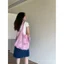 ÁO | Túi đeo vai gai dầu bằng tre tự chế Butterfly Pink Series Hàn Quốc Girly Feel Túi Tote dung tích lớn