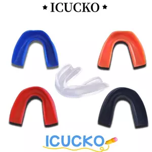 ICUCKO Bảo vệ răng EVA chuyên nghiệp - 5 màu bóng đá răng nẹp cho người lớn và trẻ em