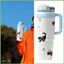 Chai Cách Nhiệt Chống Rò Rỉ 1000ml Cốc Có Tay Cầm Bình Nước Thể Thao Cho Cà Phê Đồ Uống Trường Học Bé Trai Bé Gái Nam gelhvn