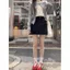 Váy Chữ A Denim Chấm Bi Phong Cách Hàn Quốc Cho Mùa Hè