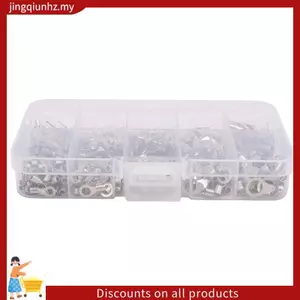 320 Chiếc 10 Trong 1 Thiết Bị Đầu Cuối Không Cách Nhiệt Vòng Dĩa Loại Chữ U Đồng Thiết Bị Đầu Cuối Bộ Phân Loại Cáp Đầu Nối Dây Uốn Spade