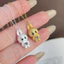 Hoạt Hình Dễ Thương Labubububububububuru Mặt Dây Chuyền Vòng Cổ Nữ Thiết Kế Thời Trang Tinh Tế Xương Đòn Dây Chuyền