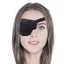 Miếng dán mắt cướp biển Unisex Black Single Eye Patch EyePatch One Eye lõm EyePatch