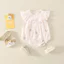 Bộ áo liền quần cho bé mùa hè cho bé Onesie Cotton nguyên chất Quần áo sơ sinh mỏng bé gái phong cách phương Tây Áo liền quần hoa