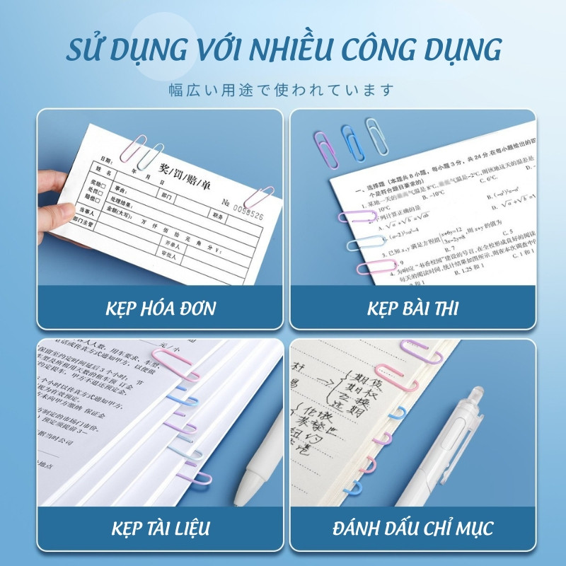 Ghim kẹp giấy mini kim loại Morandi cao cấp – Thùng 320 cái chống gỉ, phụ kiện văn phòng thiết yếu