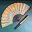 Quạt Nam Cao Cấp Phong Cách Trung Hoa Rỗng 33cm Đầu Vải Lụa Xanh Khắc Quạt Gãy Quạt 260419