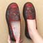 Nữ Giày Vải 36958 / Old Beibei Giày Vải Bà Già Chống Trơn Trượt Đế Mềm Mẹ Giày Trung Niên Bà Đơn Giày Người Cao Tuổi Không Mệt Mỏi Phong Cách Mới
