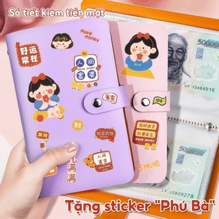 Sổ Tiết Kiệm A6 Pastel Đáng Yêu – Sổ Quản Lý Chi Tiêu 100 Ngày Kèm Sticker, Sổ Ghi Chép Tài Chính Cá Nhân