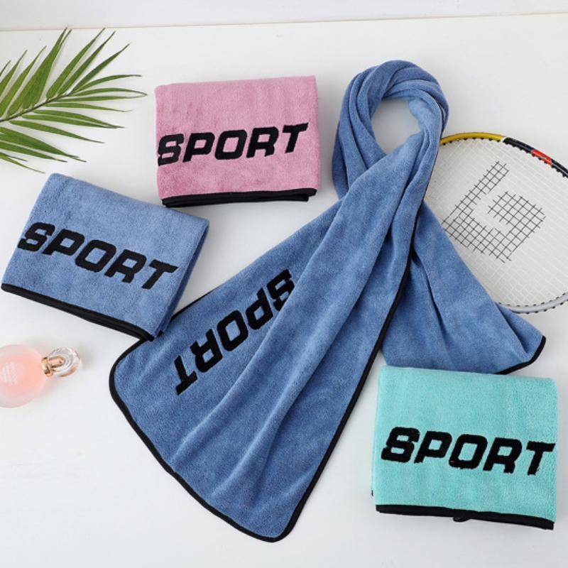 Khăn sợi siêu mịn 30x110cm thấm mồ hôi, tập gym/yoga/bãi biển, khô nhanh
