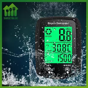 Sweet Xe Đạp Máy Tính LCD Kỹ Thuật Số Có Dây - Đo Tốc Độ & Đèn Báo Sáng