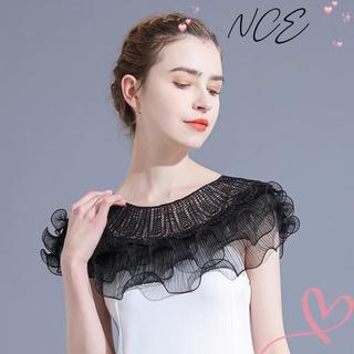 Áo choàng nữ ren xếp nếp, mỏng thanh lịch, phù hợp dự tiệc cưới