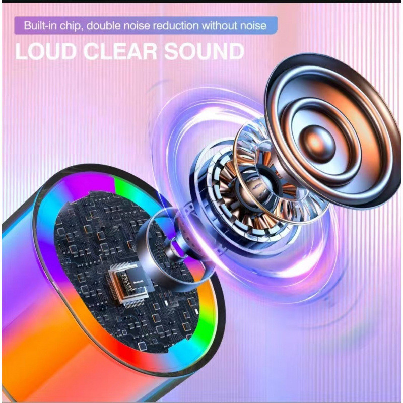 K Song Dual Lúa Mì Due Bluetooth Micro Không Dây Điện Thoại Di Động Hát Âm Thanh Gia Đình Trại K52