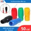 50 Mũ chụp đầu cos bằng nhựa PVC mềm, linh hoạt, cách điện, cách nhiệt chất lượng cao