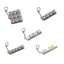 Móc khóa Fidget YUUKII, Nút chìa khóa Keycap Nắp bàn phím ngón tay, Giảm căng thẳng sáng tạo Vượt qua thời gian 4 / 9 Phím Clicker Đồ chơi Mặt dây chuyền cho người lớn và trẻ em
