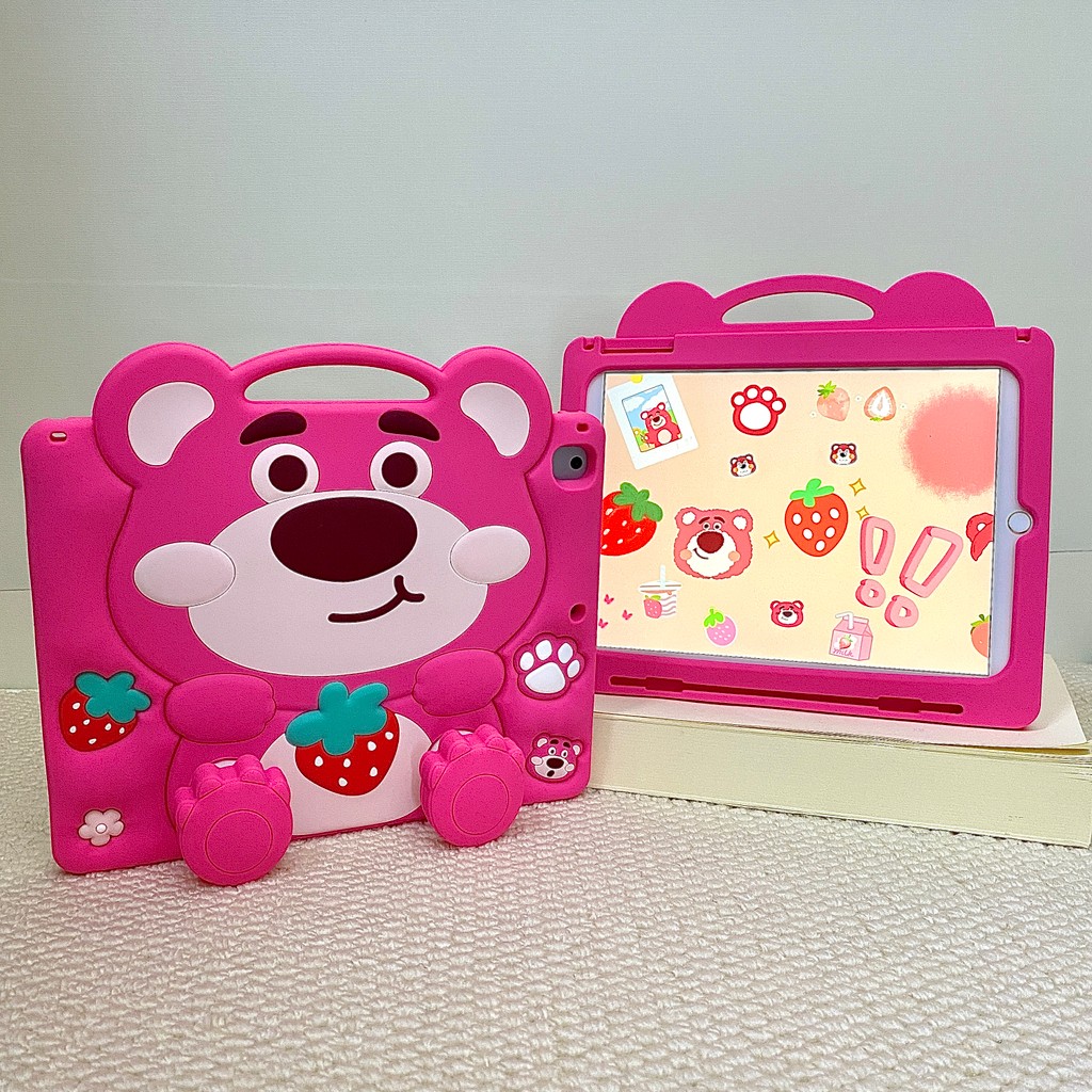 Ốp Lưng Cho IPad Thế Hệ 11 A16 Air 11 M3 2025 M2 / 2024 Mini 1234567 Ipad 10.2 ” 7 8 9th 10th 10.9 ipad 5 6 9.7 “air12345 2020 2022 Vỏ Trẻ Em Thân Thiện Hoạt Hình Dễ Thương Đứng Vỏ Máy Tính Bảng