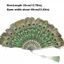 Cheongsam Show Live Fan, Quạt lông công lớn 9 màu 65cm, Chiều dài chất lượng cao: khoảng 35cm Gothic Dance Hand Fan Trang trí tiệc cưới