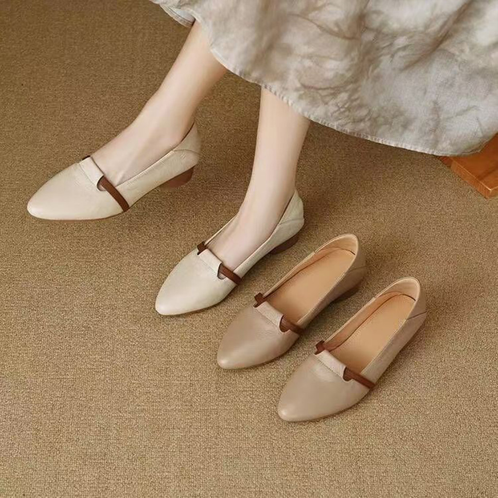 Giày trượt mũi nhọn mũi nhọn bằng da PU Giày ba lê thông thường
 Cho phòng khiêu vũ tiệc cưới