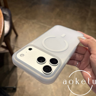 Ốp điện thoại Apple 17 mới có lực hút từ tính và kết cấu mờ cho iPhone 16, cảm giác cao cấp với 15 promax Vỏ bảo vệ đơn giản bán trong suốt chống rơi