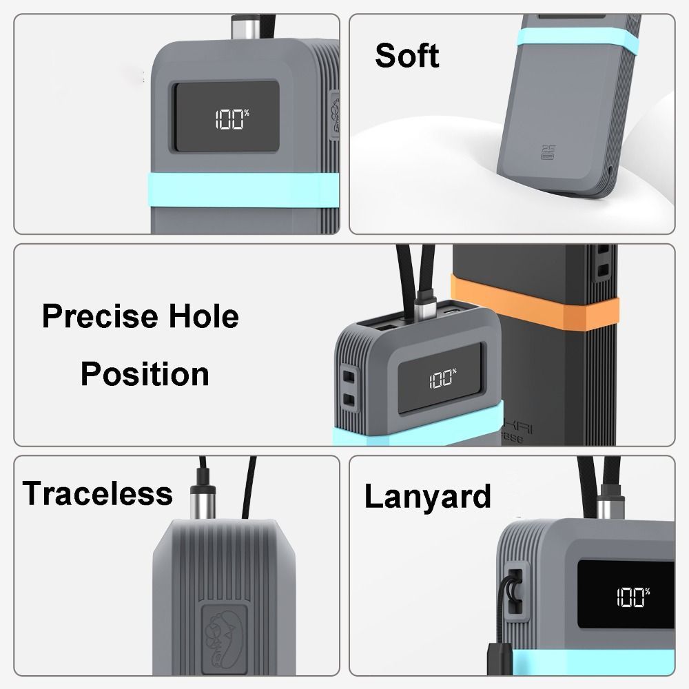 Silicone SIMPLEAID, Bảo vệ màu trơn mềm, Mang theo chống sốc di động chất lượng cao cho Du lịch Cuktech 25 SE Power Bank 25000mAh